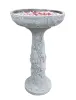  Product image 2 of the product “Set Ayutthaya – Bird Bath | 81 cm Height, Ø Bowl 50 cm | Casted Stone ”